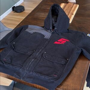 Snap On Work Jacket with American Flag / 95th Anniversary Logo Sz. XXL